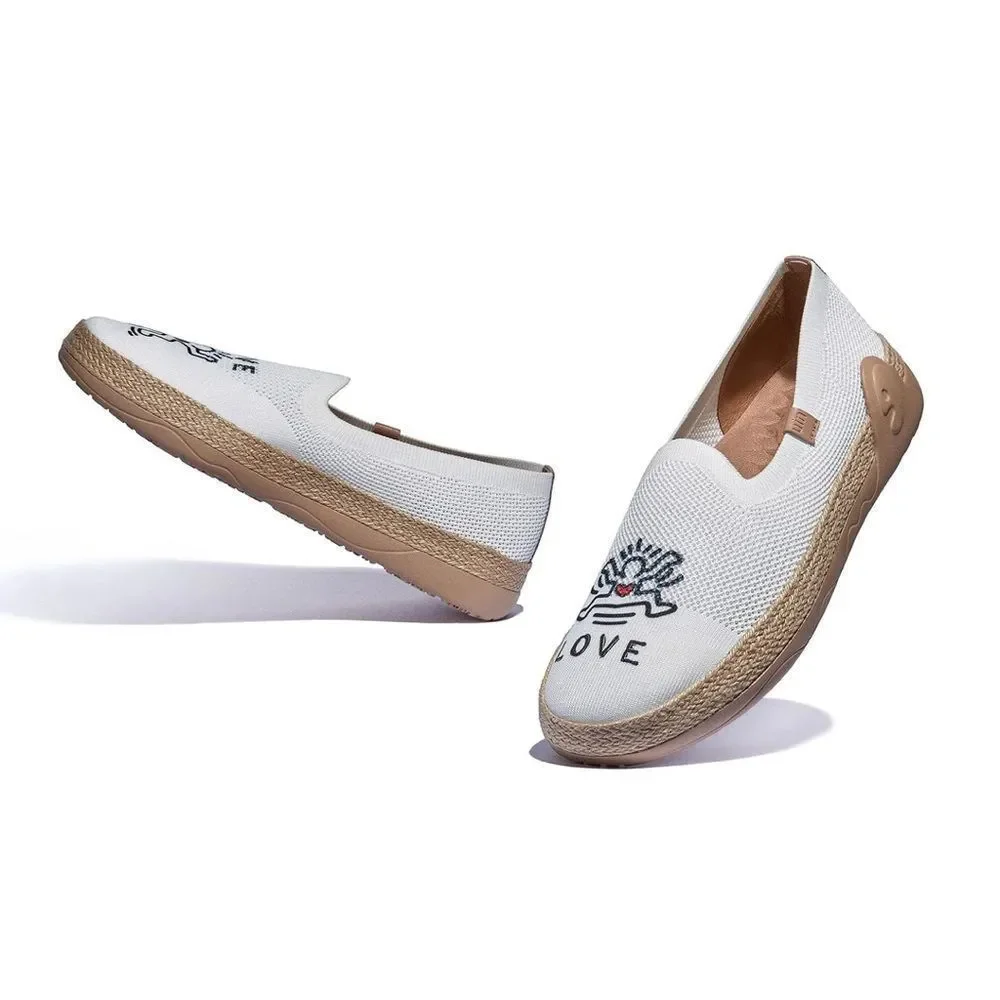 UIN Women's Espadrilles Knitted Casual Shoes Marbella II (True Love 3)